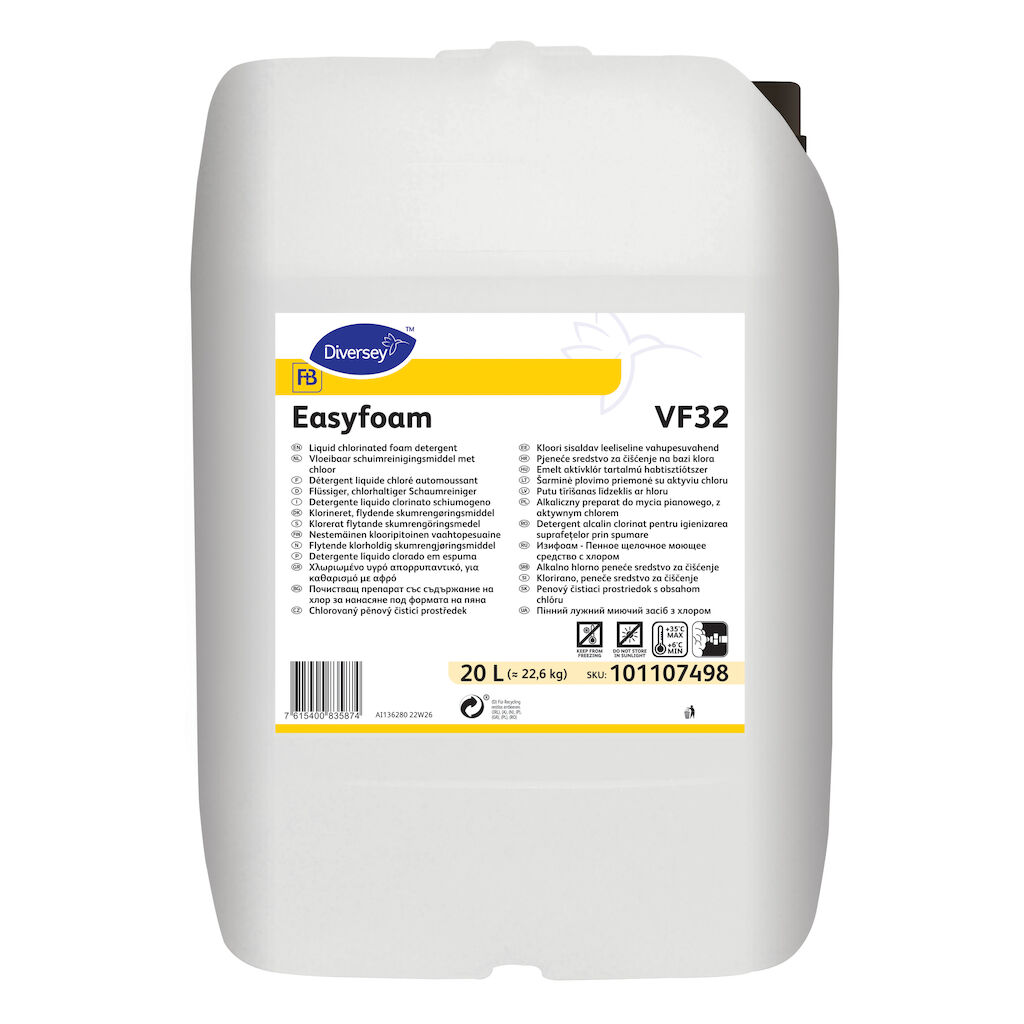 Easyfoam VF32 20L - Flüssiger, chlorhaltiger Schaumreiniger